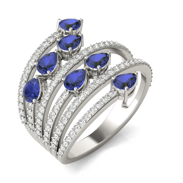 Sapphire Athena Statement Ring
