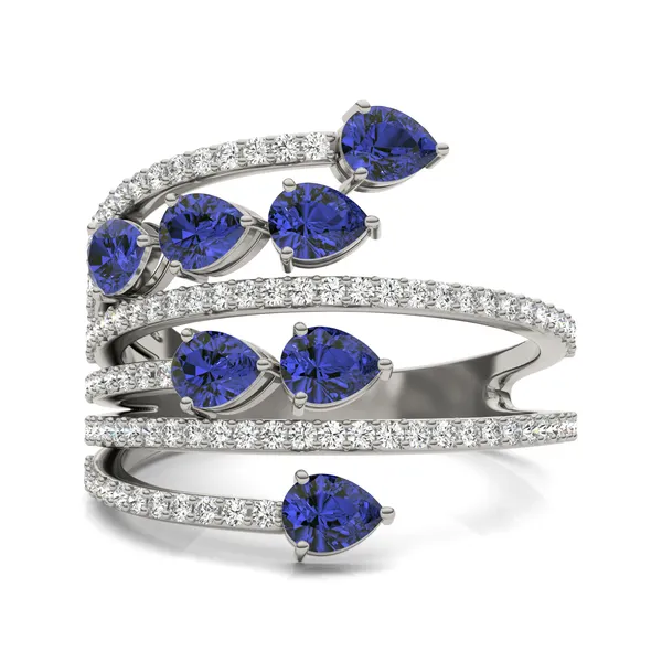 Sapphire Athena Statement Ring