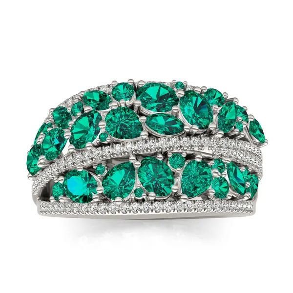 Emerald Seraphina Statement Ring