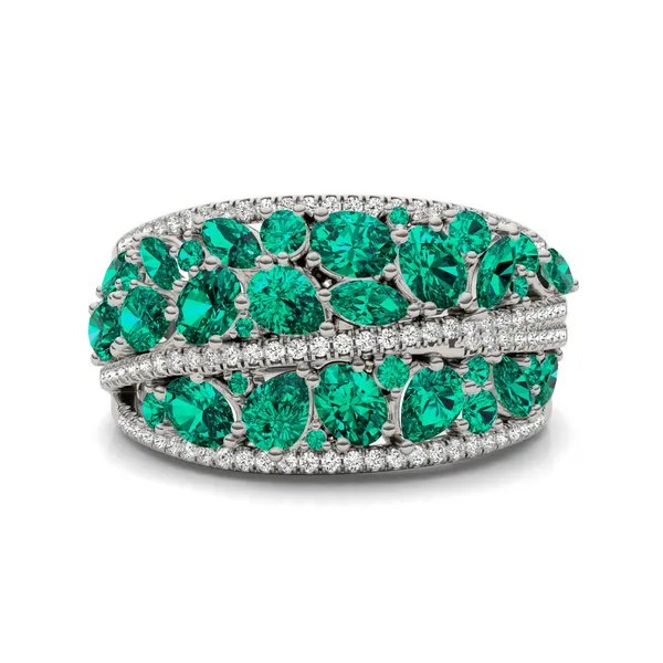 Emerald Seraphina Statement Ring