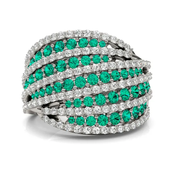 Emerald Marine Statement Ring