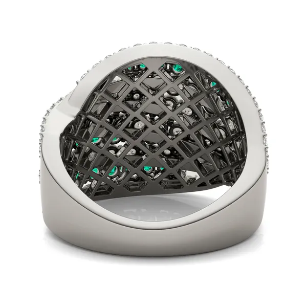 Emerald Marine Statement Ring