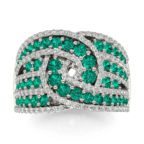 Emerald Delphine Statement Ring