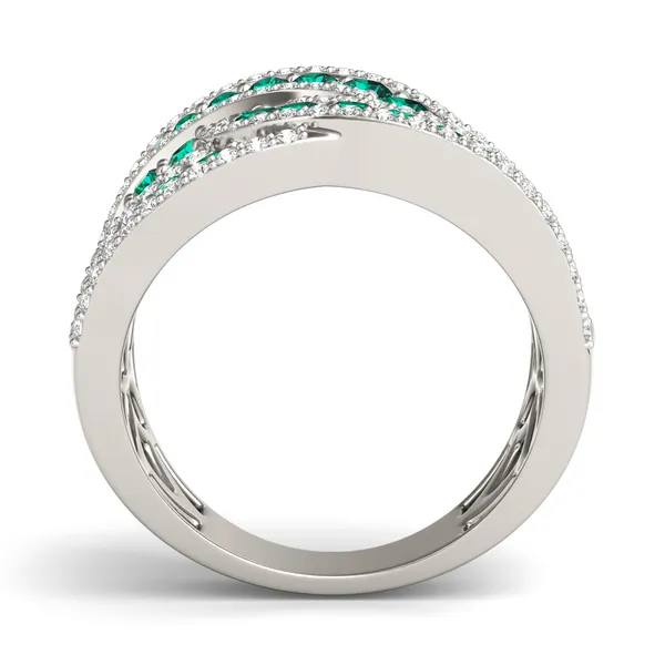 Emerald Delphine Statement Ring