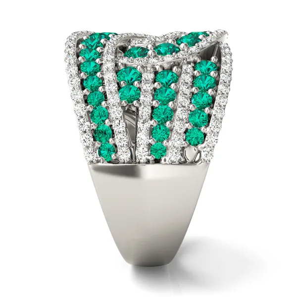 Emerald Delphine Statement Ring