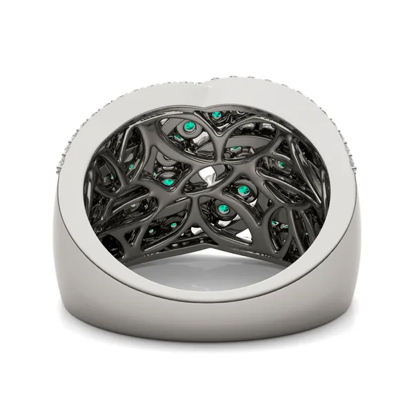 Emerald Delphine Statement Ring