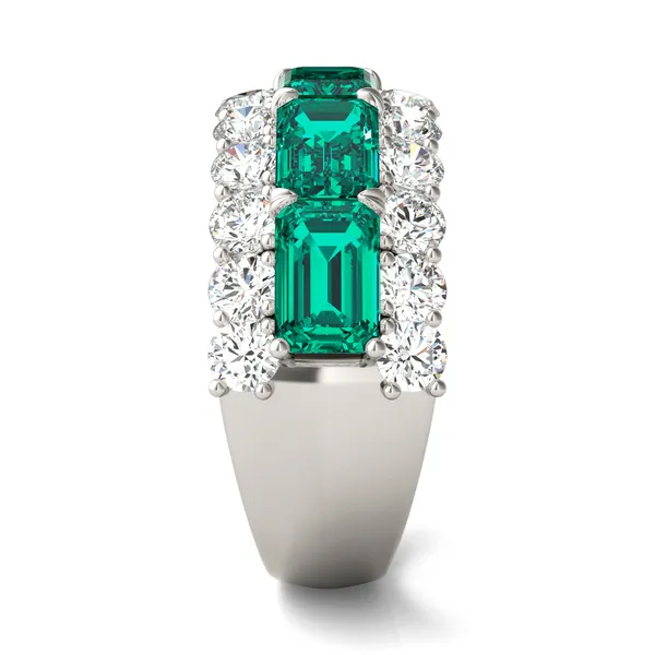 Emerald East-West Huntress Ring