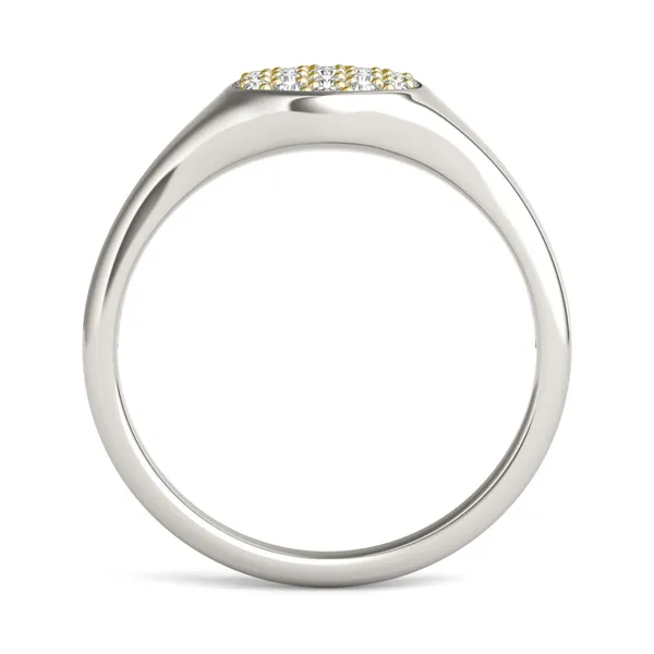 Signature Round Cluster Signet Ring
