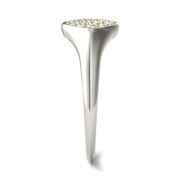 Signature Round Cluster Signet Ring