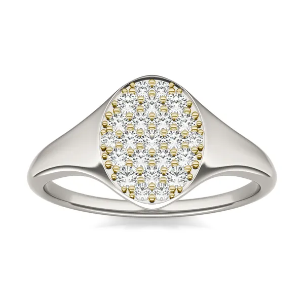 Signature Oval Cluster Signet Ring
