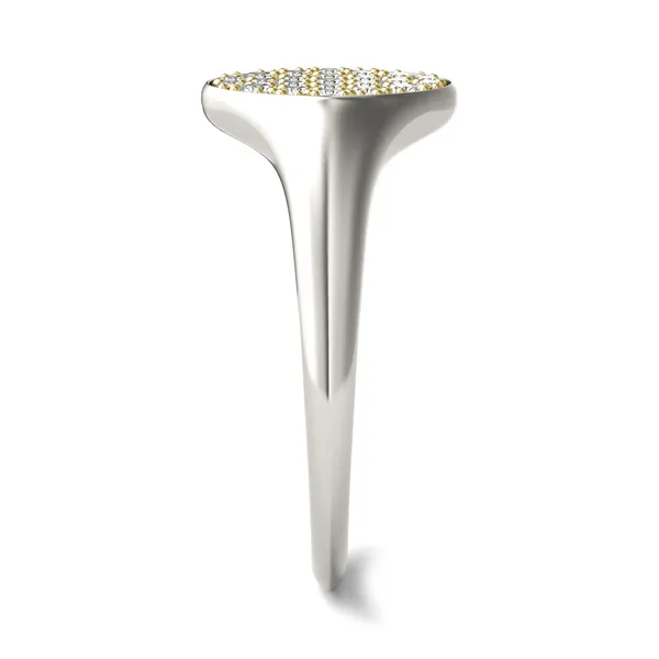 Signature Oval Cluster Signet Ring