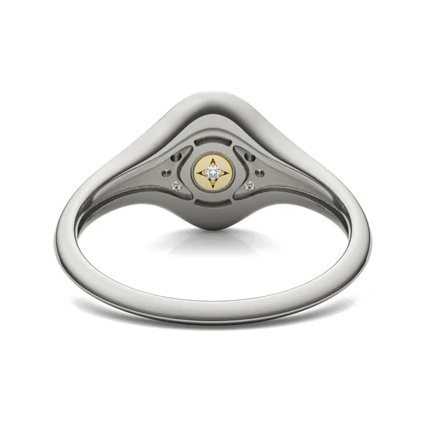 Signature Oval Cluster Signet Ring