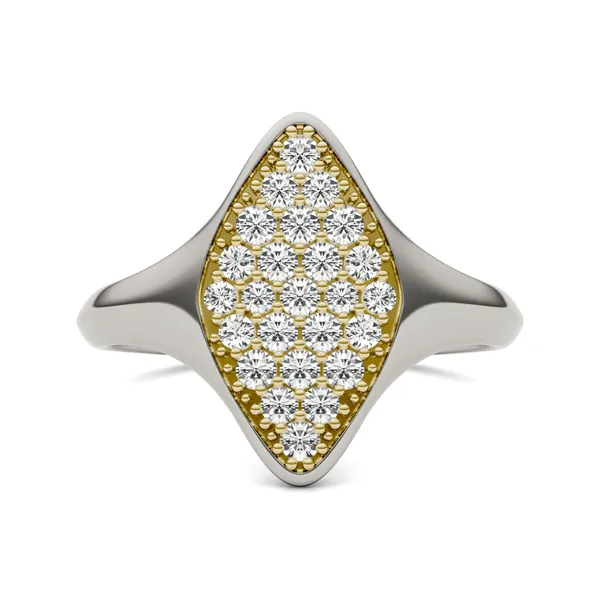 Signature Marquise Cluster Signet Ring