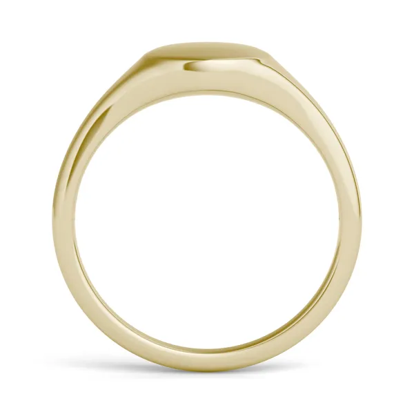 Signature Round Initial Signet Ring