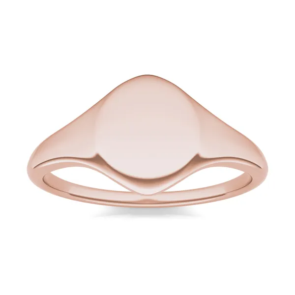 Signature Oval Initial Signet Ring K