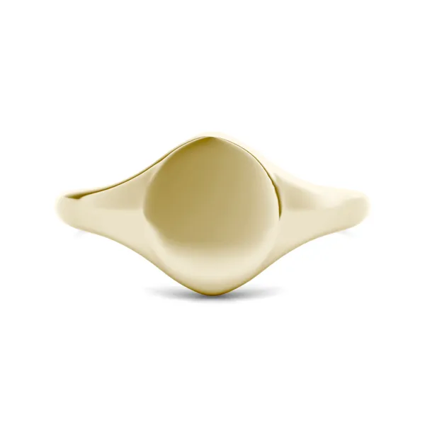 Signature Oval Initial Signet Ring K