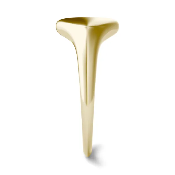 Signature Oval Initial Signet Ring K