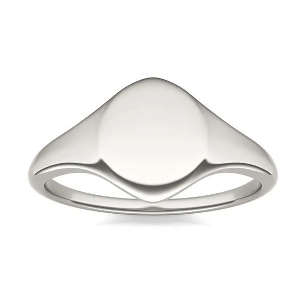 Signature Oval Initial Signet Ring