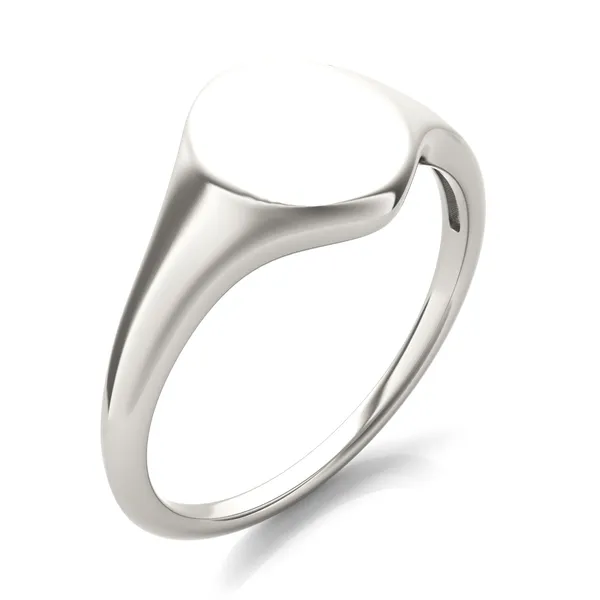 Signature Oval Initial Signet Ring
