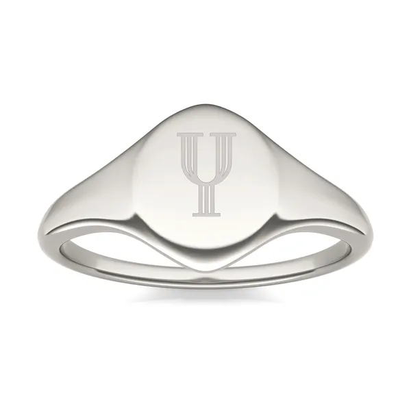 Signature Oval Initial Signet Ring