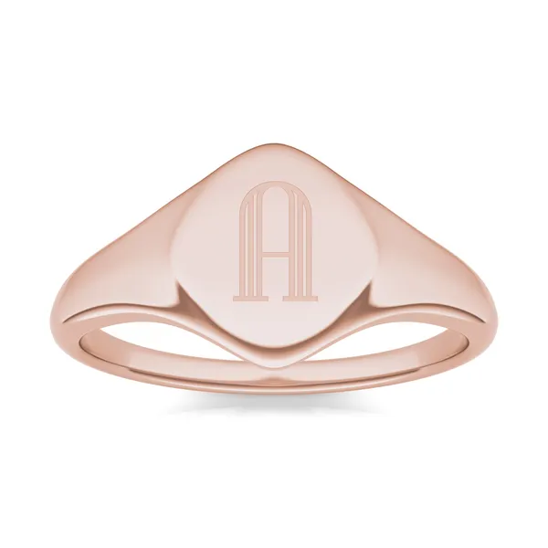 Signature Kite Initial Signet Ring A