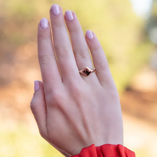 Signature Kite Initial Signet Ring C
