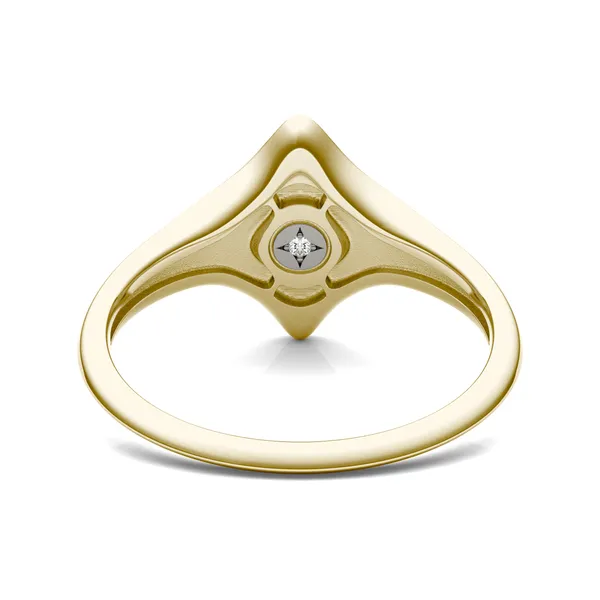 Signature Marquise Initial Signet Ring