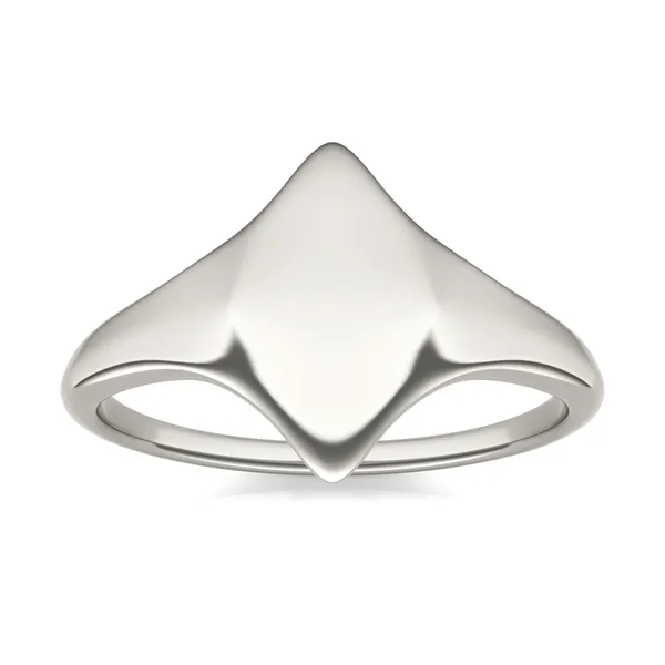 Signature Marquise Initial Signet Ring