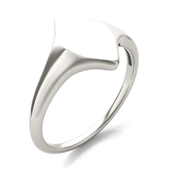Signature Marquise Initial Signet Ring
