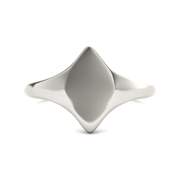 Signature Marquise Initial Signet Ring
