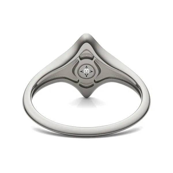 Signature Marquise Initial Signet Ring