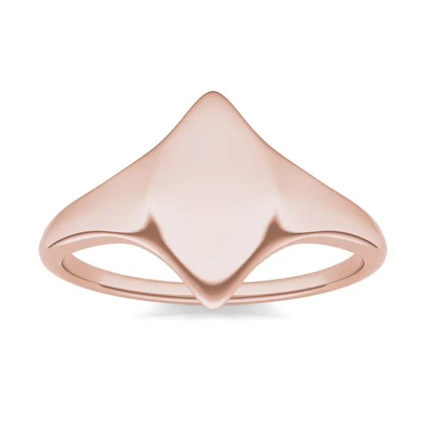 Signature Marquise Initial Signet Ring H
