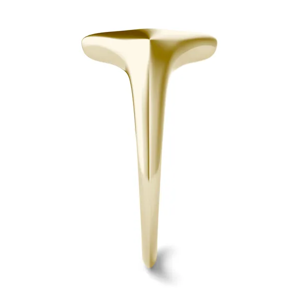 Signature Marquise Initial Signet Ring H