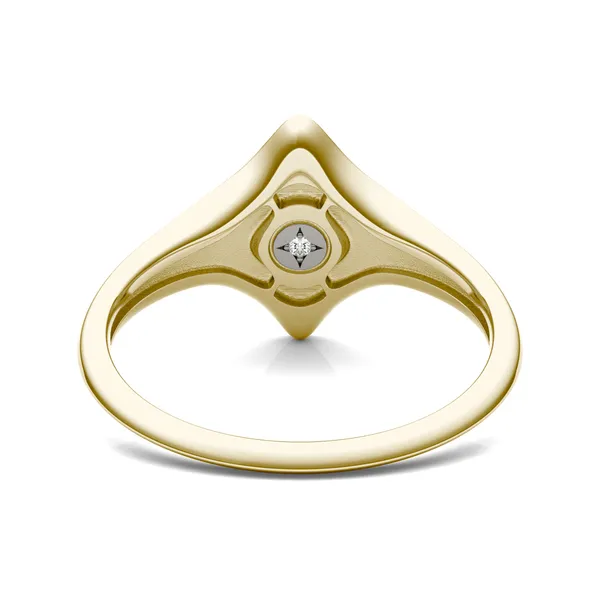 Signature Marquise Initial Signet Ring H