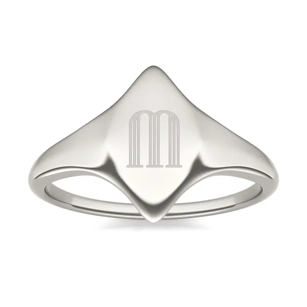 Signature Marquise Initial Signet Ring