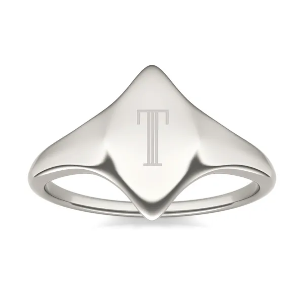 Signature Marquise Initial Signet Ring