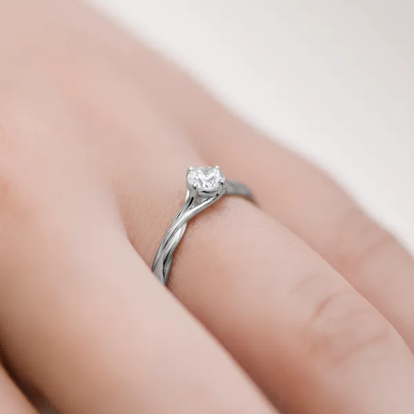 Petite Vineyard Solitaire Ring