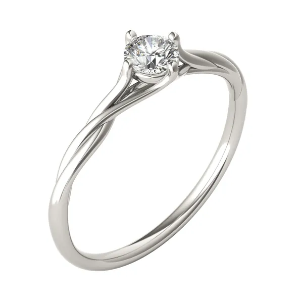 Petite Vineyard Solitaire Ring