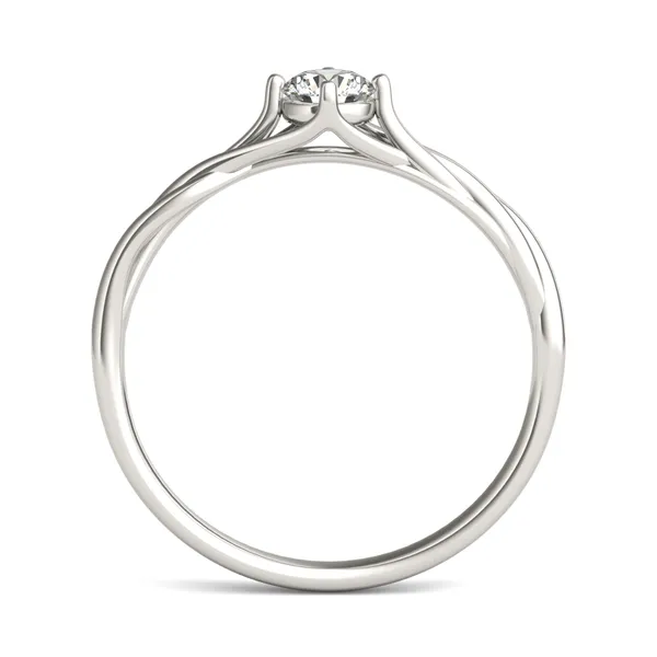 Petite Vineyard Solitaire Ring