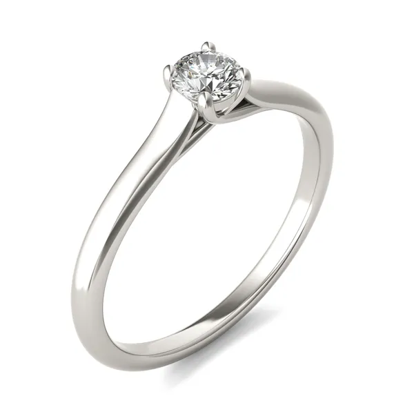 Petite Trellis Solitaire Ring