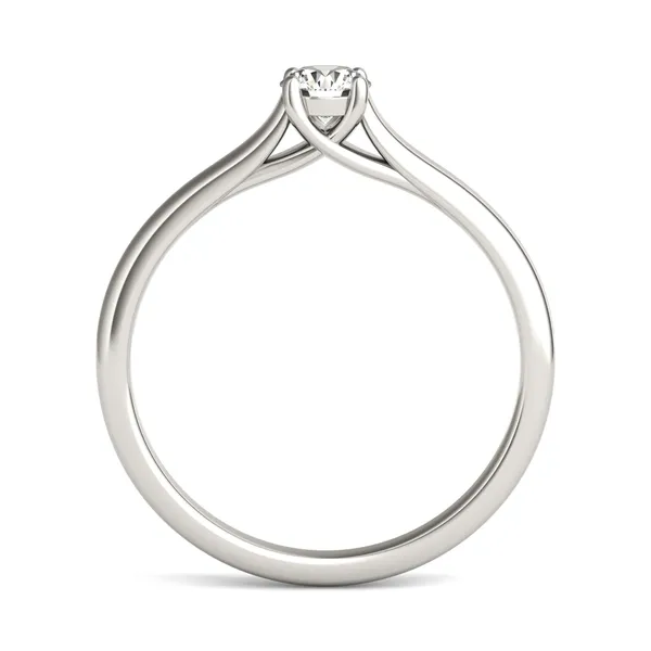 Petite Trellis Solitaire Ring