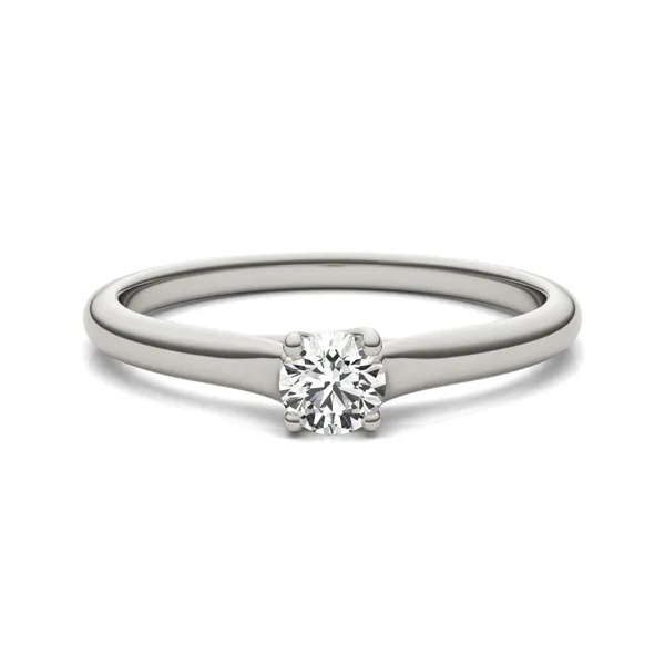 Petite Trellis Solitaire Ring