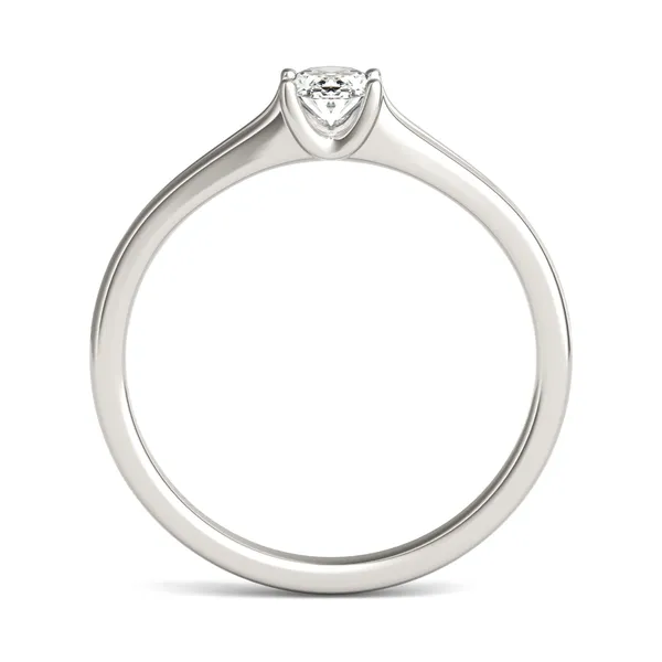 Oval Petite Split Shank Solitaire Ring