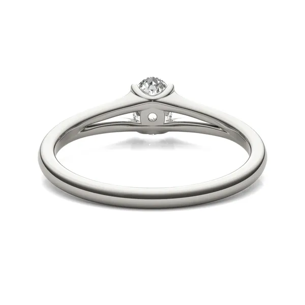 Oval Petite Split Shank Solitaire Ring