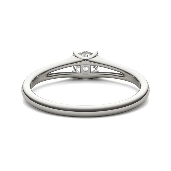 Round Brilliant Petite Split Shank Solitaire Ring