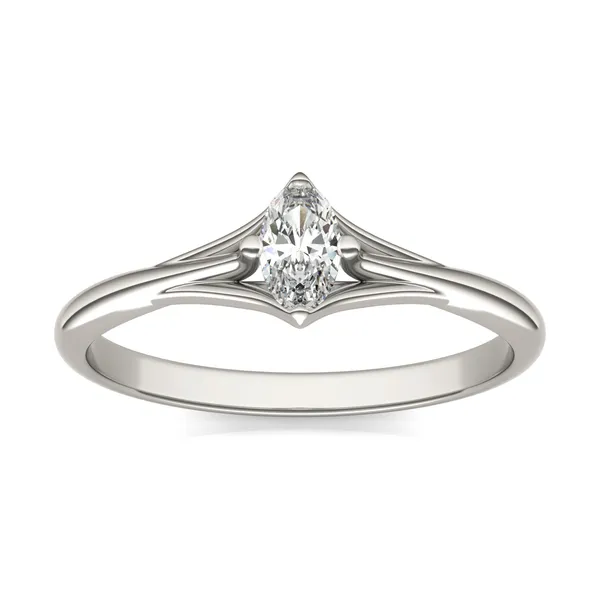 Oval Petite Kite Set Tapered Ring