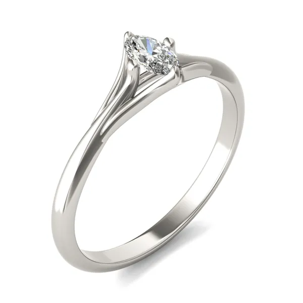 Oval Petite Kite Set Tapered Ring