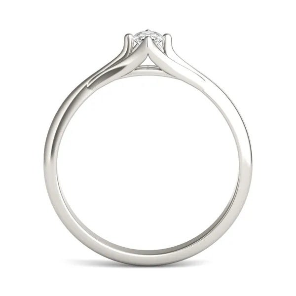 Oval Petite Kite Set Tapered Ring
