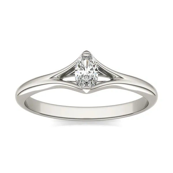 Oval Two-Prong Split Shank Petite Ring