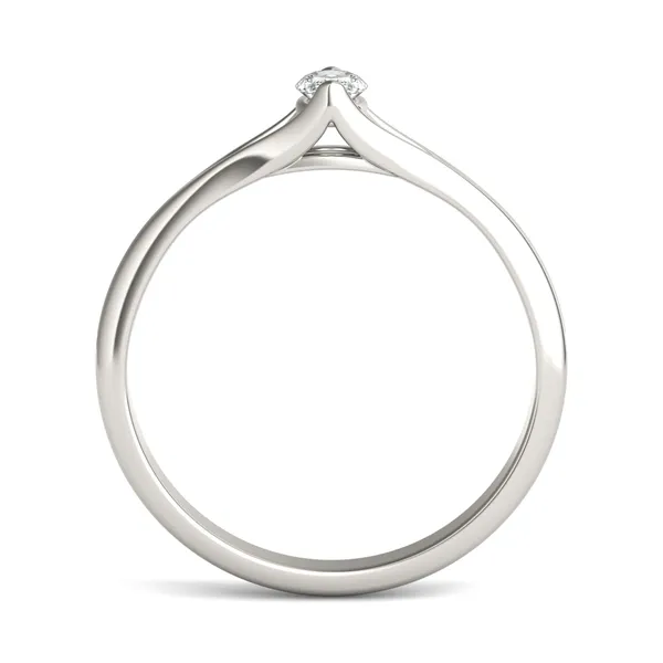 Oval Two-Prong Split Shank Petite Ring